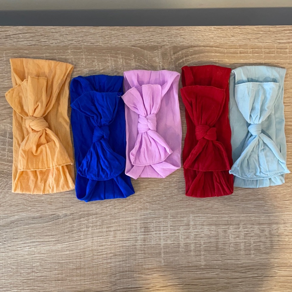 Baby Bling Headbands (set of 5) multi color